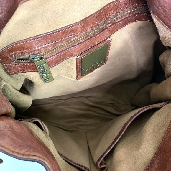 KOOBA ANNIE Brown Leather Lace Corset Messenger Bag OS - Picture 11 of 15